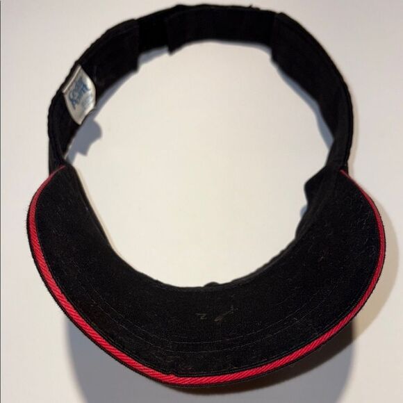 Black and Red Embroidered Cedar Point visor - Picture 4 of 7